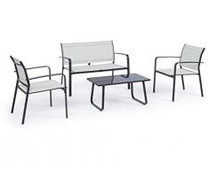 Bizzotto Salotto Arent Antracite ARREDO Giardino Esterno Relax