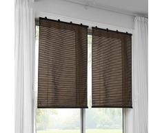 Everpertuk 126 * 60.5 Cm Protezione Solare Oscuranti Tende Camera da Letto Finestra Balcone Parasole Tende A Rullo Tende da Sole Tenda Divisoria Marrone Chiaro