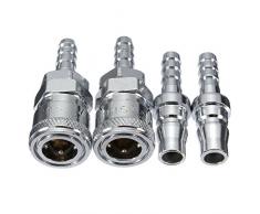 YONGYAO Maschio Femmina 8Mm Gas Tubo in Rame Ugello Sgancio Rapido Connettore Caravan BBQ Sh + PH