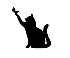 Metallo Gatto Sagoma Decor, Sagoma in Metallo, Metallo Animale Giardino Decorazione Gatto in Ferro Battuto, Decorazione Casa Esterna