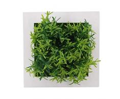 Zentto Simulazione Pianta Portafoto Fiore Artificiale in plastica con Cornice Decorazione da Parete per Giardino Esterno Balcone Portico Soggiorno Nursery