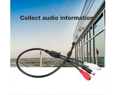 Diyeeni Pickup Audio Mini Microfono ad Alta sensibilità Ampia Gamma di monitoraggio Pickup Audio Mic per CCTV Security Camera, accetta Ingresso AV, Come DVR, VCR, TV, ECC.