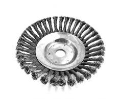 KKmoon Spazzola per Decespugliatore Diametro 25MM 8 pollici Ruota per Diserbo Erba Attorcigliato Accessori Trinciatrice Rotante Spazzola per Erbaccia