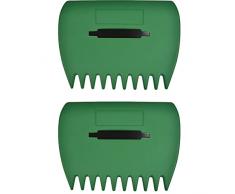 Rastrello per Foglie a Mano 1 Paio Rastrello da Giardino Scopa a 10 Denti Rastrello per Foglie da Giardino Rastrello a Mano Scopa per Foglie Rastrelli da Raccogliere Foglie, Rastrello Scopa per Foglie