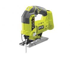 Ryobi R18JS-0 Seghetto Alternativo a Batteria 18V ONE+, Cambio Lama Senza Attrezzi, Movimento Regolabile in 4 Posizioni, Batteria Non Inclusa