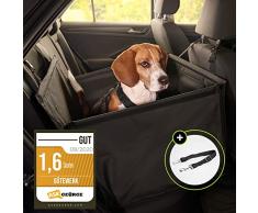 Gütewerk Seggiolino Auto per Cani, Trasportino Cane Auto con Cintura di Sicurezza, Seggiolino Auto Cane Pieghevole Stabile, Trasportino per Cani Auto per Cani di Piccola Media Taglia, Porta Cani Auto