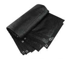 Panno Ombreggiante per Esterni,Rete Ombreggiante Antistrappo,Tenda da Sole Crittografia a 6 Pin,Rete Telo Ombra Antivento Anti-UV 75%,per Serre,Balcone,Giardino,Con Occhielli (2x5m/6.6x16.4ft)