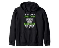 Trinciatrice divertente per la cura dellerba del paesaggista Felpa con Cappuccio