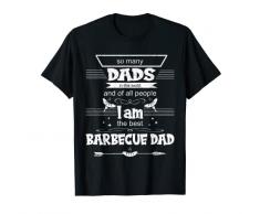 Uomo Barbecue fumatore griglia barbecue griglia maestro papà nonno Maglietta