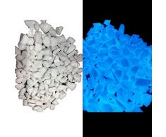 950 g, pietra luminosa, pietra decorativa, ferramenta fosforescente, scintillante interno o esterno per acquario, terrario, giardino, vetrina, pianta, passerella, vialetto, prato e laghetto