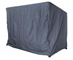 Quick-Star - Custodia Protettiva per Dondolo Hollywood Triumph a 3 posti, 219 x 121 x 182 cm, Colore: Grigio