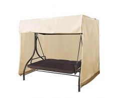 Mitef, Copertura impermeabile e antipolvere per dondolo, protezione per mobili da esterno, 223 x 152 x 183 cm, colore beige e marrone