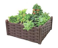 Unbekannt 4 recinzioni per aiuole, Marrone, Recinzione da Giardino, Recinzione Decorativa, Recinzione in plastica