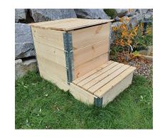 Multitanks - Compostiera in legno naturale da 570 litri