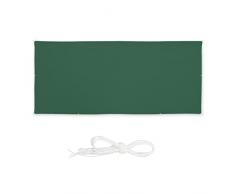 Relaxdays Tenda a Vela Rettangolare, Idrorepellente, Corde di Supporto, Terrazza, Ombra, Giardino, HL 2 x 4 cm, Verde, 90% Poliestere, 2 x 4 m