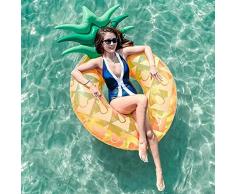 Ananas Galleggiante Gonfiabile della Piscina, Piscina Gonfiabile per Adulti, Poltrona Gonfiabile Piscina, Gigante Gonfiabile Spiaggia Giocattoli Piscina Galleggiante, per Bambini e Adulti
