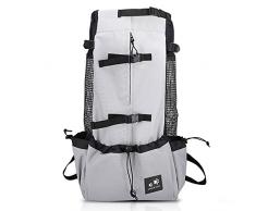 PETCUTE Zaini Trasporto Cani Gatto Zaino Borsa trasportino per Cani Zaino Trekking Marsupio per Cani Gatti Regolabile Zainetto per Viaggi Animali Taglia Piccola Media Grandi Fino a 16,5 kg