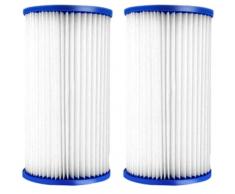 YanBan Filtri di Ricambio Tipo A/C compatibili con Bestway 58012 Cartuccia Filtro, Confezione da 2 filtri Pompa Piscina per Bestway Tipo Ⅲ cartucce Filtro