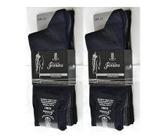 Fontana Calze, 12 paia di calze CORTE in puro cotone Filo di Scozia elasticizzate, confortevoli e rinforzate su punta e tallone. Prodotto Italiano. ASSORTITO - TG 11,5/12(42/44,5)