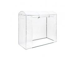 Relaxdays Serra XL per Pomodori, con Tetto Arrotondato, Resistente ai Raggi UV, HxLxP: 170 x 200 x 82 cm, Trasparente