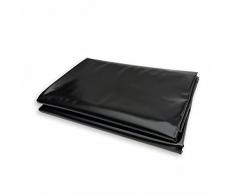 Giardini DAcqua Telo Pvc Col. Nero 5 x 6 Mt Rinforzato Laghetto Stagno Artificiale Atossico Resistente Garantito 5 Anni Membrana Impermeabile Spessore 0.5 mm Ideale Per Pesci Piante Tartarughe