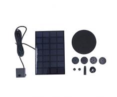 Ouitble Fontana Solare, 7V 2.5W Fontana Galleggiante Multifunzionale ad Energia Solare per Acquario di Piscina di Stagno per Uccelli