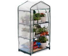 BRAMBLE! - Serra da Giardino a 3 Livelli, Facile da Montare, 69x49x125cm. Ideale per Coltivare Piantine, Pomodori, Cetrioli e Talee di Semi. con Ripiani in Filo Metallico