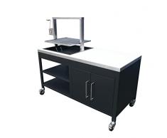 METRO Professional Barbecue a carbone girevole, acciaio/acciaio inox, altezza di cottura regolabile, vano portaoggetti, vano cenere, nero