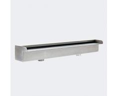 Wiltec Gioco dAcqua a Cascata in Acciaio Inossidabile 60 cm Piscina laghetto