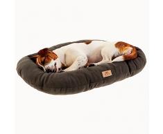 Ferplast Cuscino Lettino per Cani e Gatti RELAX MICROFLEECE 65/6 Imbottito Soffice Micropile Lavabile Grigio, 65 x 42 x cm