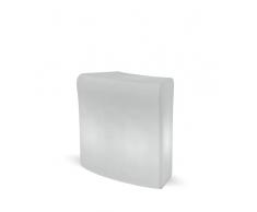 Moovere Barra da Bar Grande 120 cm Illuminata da Esterno IP65 Cavo Luce Moderna e Resistente Hotel per Terrazza, Giardino (Solare + batteria - Luce RGB)