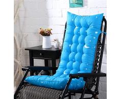 OLLOLCCY Non-Scivolare Sedie Lounge Cuscino,Cuscinetto della Sedia Posteriore Alta,Cuscino Sedia Patio,Morbido Cuscino per Sedie Lounge per Rattan Chaise Panca Reclinabile E 110408 Cm