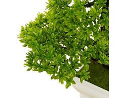 Piante artificiali finto pino artificiale plastica cespugli per esterni casa tavolo da cucina ufficio matrimonio decorazioni per giardino, 20 cm/20 cm, # 25