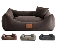 Leo4dog Divano Sun 6 Taglie, 4 Colori Letto per Cani, Cuscino per Cani, Cestino per Cani. (Grigio, L-100X80)