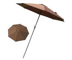 Ombrello da Pesca, Mercato dellombrellone da Patio, con 8 Stecche robuste, Ombrello Antivento Antipioggia, per Balcone, tavoli da Pranzo, Giardini, terrazze, terrazze, ombrellone da Tavolo allapert