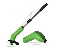 Yuciya Tosaerba Elettrico Mini, Tagliaerba Portatile da Giardino con Tagliaerba, Tagliaerba Senza Filo