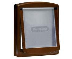 PetSafe Staywell Original, Gattaiola per Gatti, Porta di Ingresso e Uscita per Cani e Gatti, Porticine Facile Montaggio, Gattaiola da Interno e Esterno, Struttura Solida, Marrone, L, Grande
