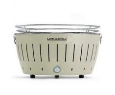 LotusGrill G-WE-34 - Barbecue a carbone senza fumo, colore bianco