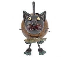 Design Toscano FU59701 Annaffiatoio Gatto Back to the Farm, Oro, 24x15x26.5 cm