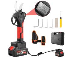 Forbici Potatura Elettriche Professionali, 40mm Forbici Potatura a batteria, Forbici Elettriche per Potatura Giardino con 2 21V Batterie Ricaricabile Al Litio per la Potatura del Giardino