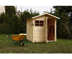 Cabex Co. S.R.L. -Casetta Ricovero Attrezzi da Giardino in Legno, Doghe Spessore 16 Mm. Modello [C200/3], Neutro