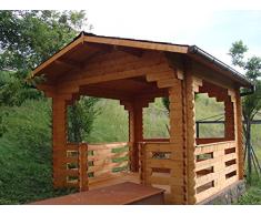 DEKALUX Gazebo in Legno 3X3