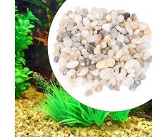 Pietre di ghiaia per acquario, sabbia, piccole decorazioni di ghiaia, fiume, ciottoli naturali lucidi, colori misti, per acquario, acquario, acquario, piante grasse, paesaggio, giardino