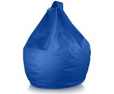 Aiire Fodera Pouf da Esterno Giardino - Puffo per Sedersi impermeabile senza imbottitura - Puff Poltrona Salotto o Camera da Letto - Bambini o Ragazza - Bean Bag Chair Gamer Blu