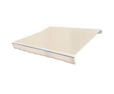 Anself Tenda per Balcone Esterno Crema 3 x 2,5 m (Telaio non Incluso)
