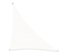 SUNNY GUARD Tenda a Vela Triangolare 3x3x4.25m HDPE,Vela ombreggiante parasole Traspirante Protezione Raggi UV per Giardino Esterno terrazza,Crema