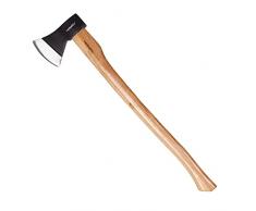 Mivos Ascia Lunga 1600 g per Taglio di Legno - Lunghezza 93 cm - Spaccalegna con Testa in Acciaio e Manico in Legno di Hickory - Granda Accetta da Spacco Universale per Giardino e Foresta