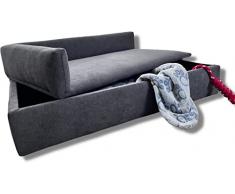Skraut Home - Divano Letto Duque con Canapé | Animali Domestici, Cani o Gatti | Tessuto Speciale e Resistente | Comodo Schienale e Base Imbottita | 71 x 42 x 24 cm | Cani di Piccola o Media Taglia