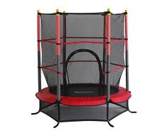 New Plast 1389 - Tappeto Elastico con Rete Protettiva, Diametro 140 cm
