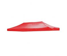 hdfj12142 Coperture di Ricambio per baldacchino da Gazebo 3x4,5 m Tendalino Parasole, Gazebo a baldacchino Oxford Impermeabile, Vela da Sole Garden Party, Vela da Giardino (Solo in Alto)-Rosso